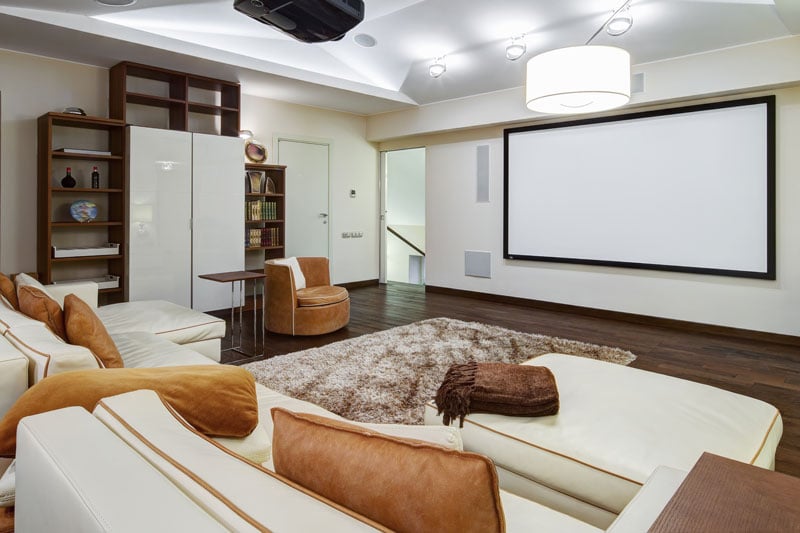 home theater attic