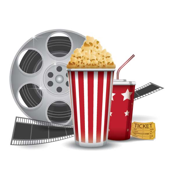 popcorn movie reel