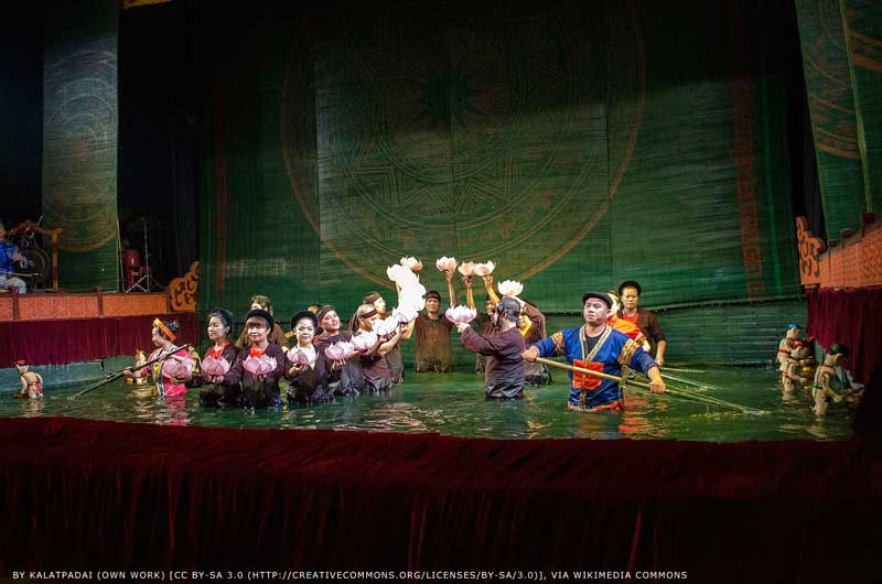 thang long water puppet show