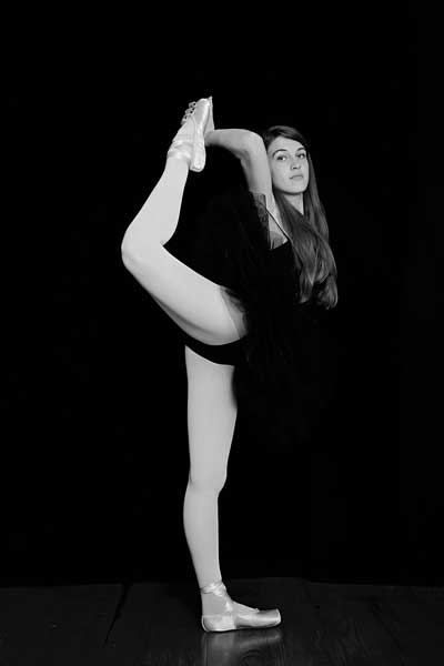 dancer stretching