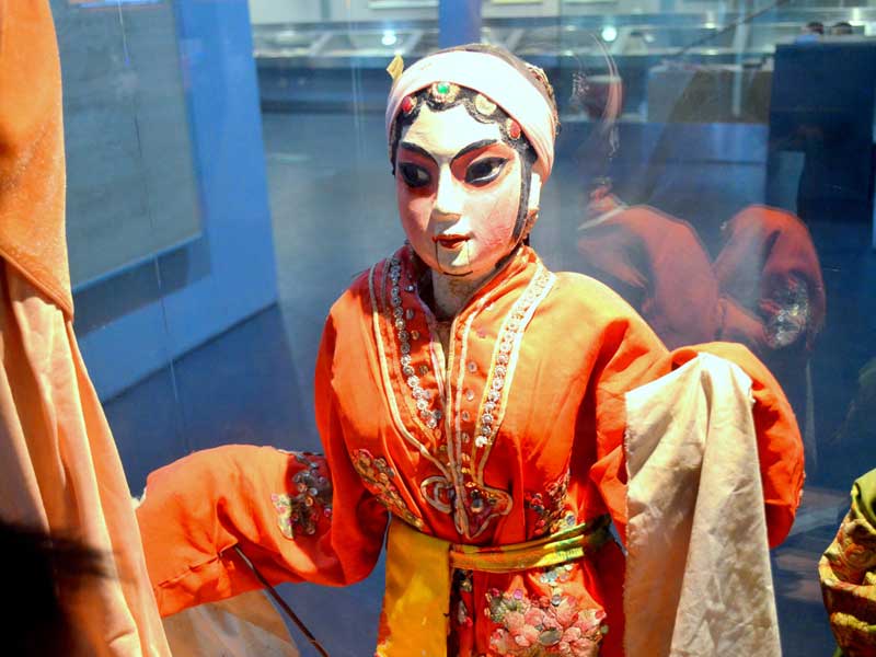 asian theater puppet woman