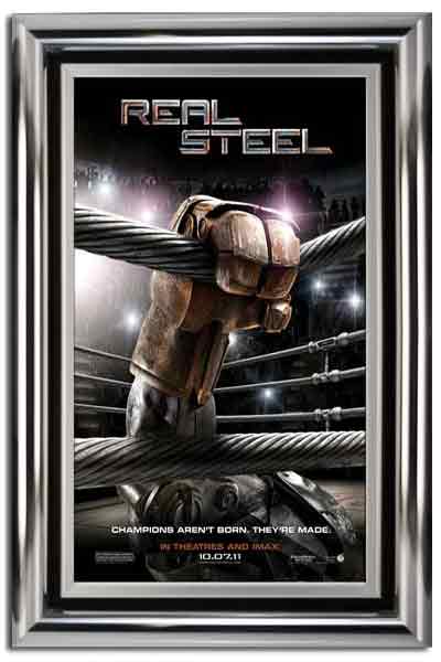 chrome color movie poster frame for home theater or cinema room