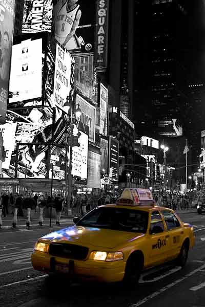 taxi cab broadway