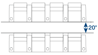 distance between rows of seating in home theater room