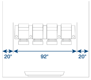 seat width in home theater