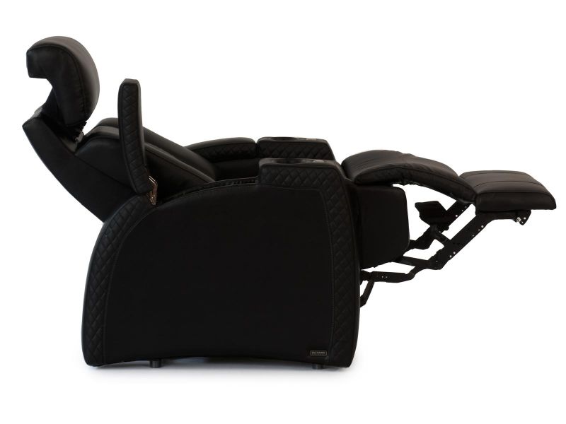 octane flex single chair recliner black leather