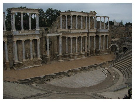 ancient roman theater in cordova spain