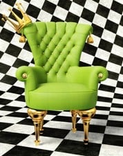 green chair