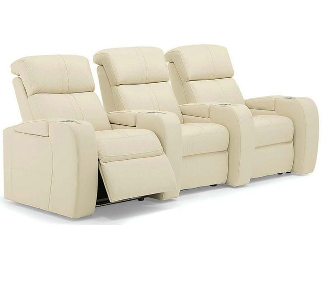 palliser flicks white leather