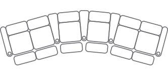 row 6 dual loveseats curved