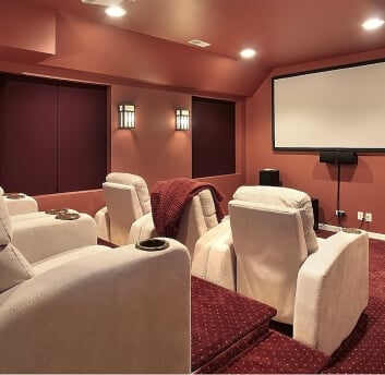 home theater tiered