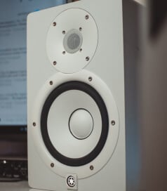 white speaker