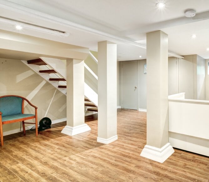 basement support pillars