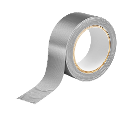 gray-silver-duct-roll-adhesive-tape-realistic Image