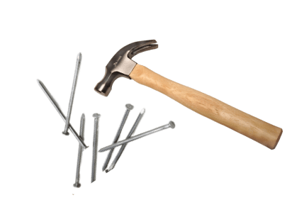hammer and nails