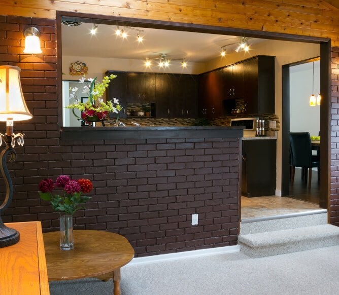 basement kitchen