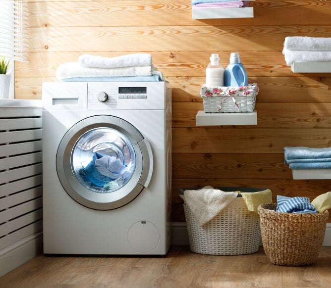 basement laundry room
