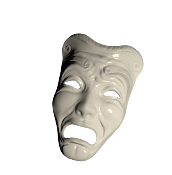 theater mask sad face