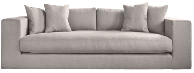 beige 4-seater sofa
