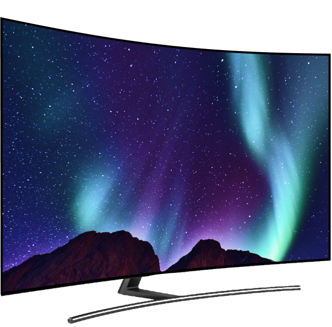 curved screen tv