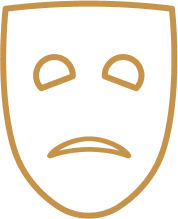 theater mask sad face