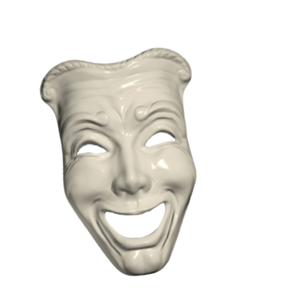 theater mask happy face