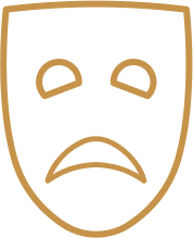 theater mask sad face