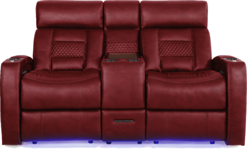 2-seat sofa with console