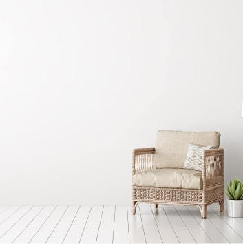 plain room with chair
