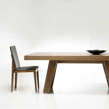 wooden dining table with chair