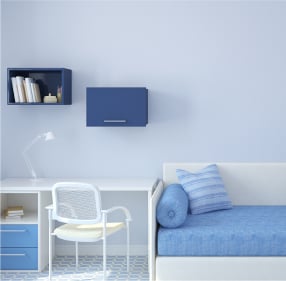 blue room scene