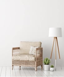 plain room with chair
