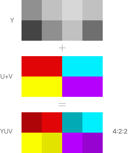 4:2:2 sampling display