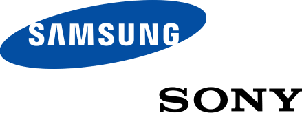 samsung and sony logos