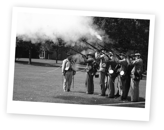 black and white civil war photo