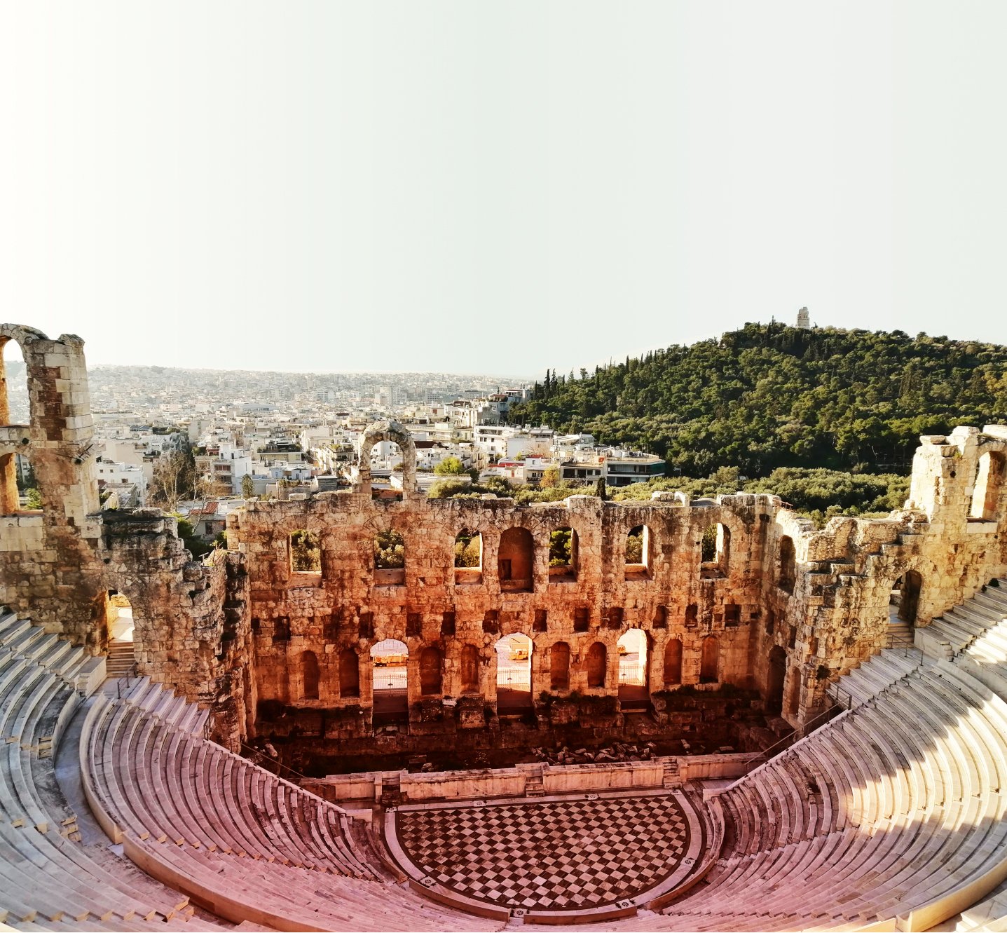 roman coliseum view from top