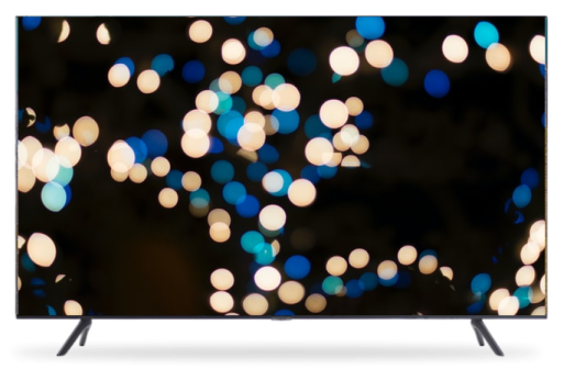 tv system displaying lights