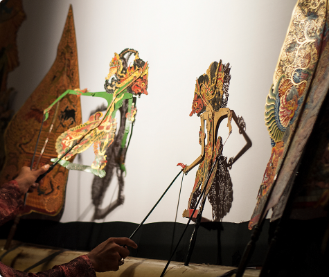 Indian shadow puppets