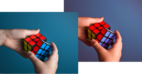 rubix cube color accuracy display