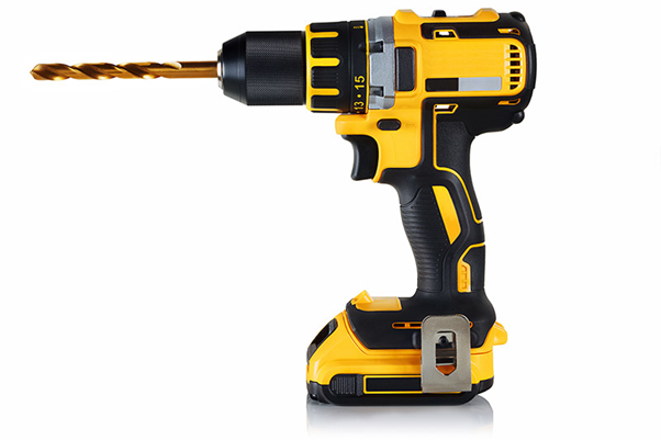 yellow power drill