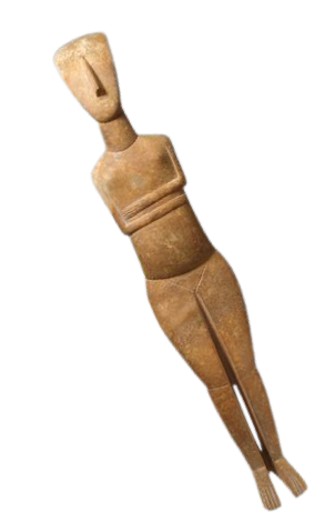 old wooden European puppet