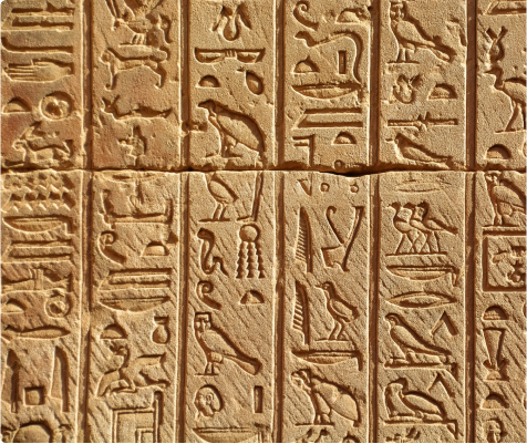 hieroglyphs from egypt