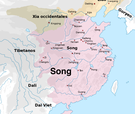 song dynasty map in China