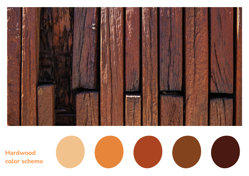color schemes of wood
