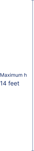 maximum 14 feet