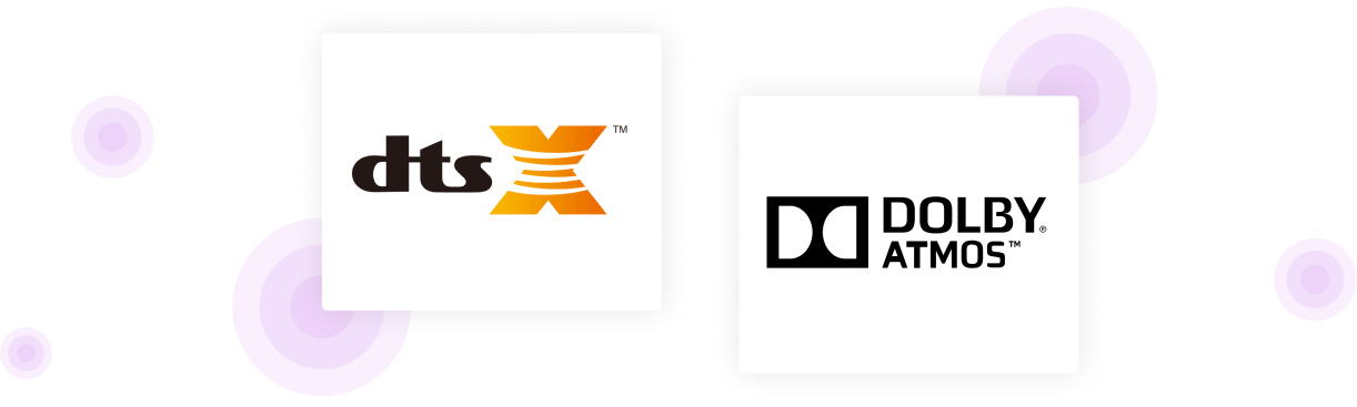 dtsx logo and dolby logo
