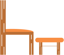 wood chair icons
