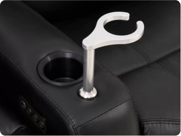 wine glass holder for theater chair
