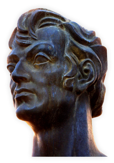martial face sculpture