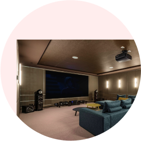 home theater in circle